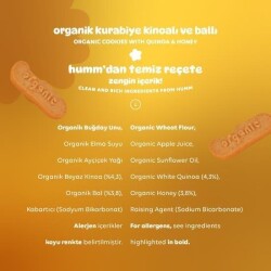 Organik Kurabiye Ballı Kinoalı 55 gr - 3