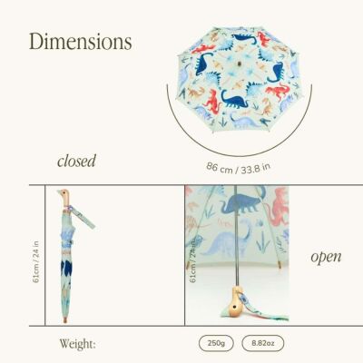 Original Duckhead Duck Çocuk Şemsiye ODH x Meri Meri Dinosaur Kingdom - 6