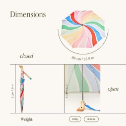 Original Duckhead Duck Çocuk Şemsiye ODH x Meri Meri Rainbow - 4