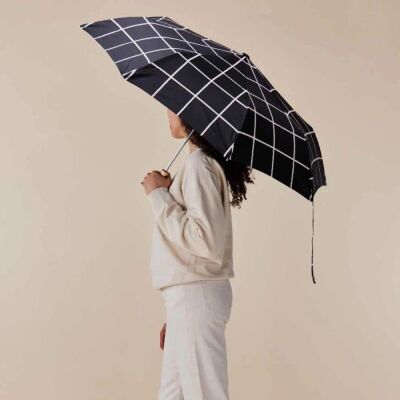Original Duckhead Duck Kompakt Şemsiye Black Grid - 3