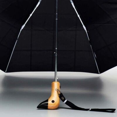 Original Duckhead Duck Kompakt Şemsiye Black Grid - 5