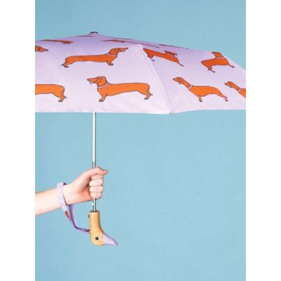 Original Duckhead Duck Kompakt Şemsiye Dachshund Purple - 6