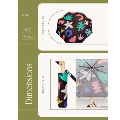 Original Duckhead Duck Kompakt Şemsiye Palma - 5