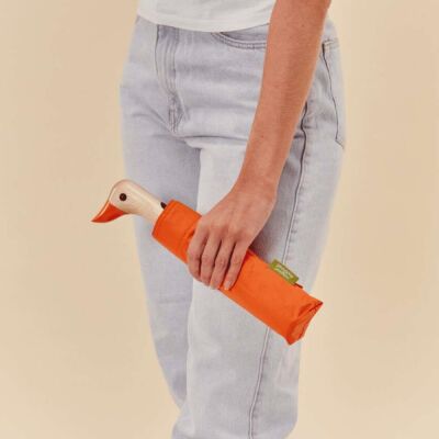 Original Duckhead Duck Kompakt Şemsiye Papaya Turuncu - 5