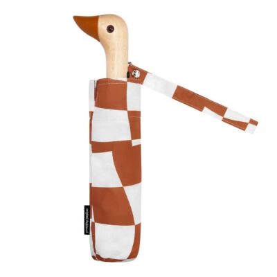 Original Duckhead Duck Kompakt Şemsiye Peanut Butter Checks - 1