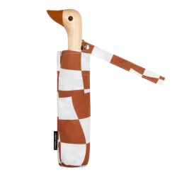 Original Duckhead Duck Kompakt Şemsiye Peanut Butter Checks 