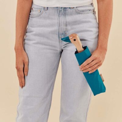 Original Duckhead Duck Kompakt Şemsiye Turkuvaz - 6