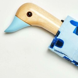 Original Duckhead Floral Rain Compact Duck Şemsiye Mavi - 6