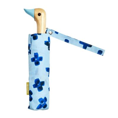 Original Duckhead Floral Rain Compact Duck Şemsiye Mavi - 1