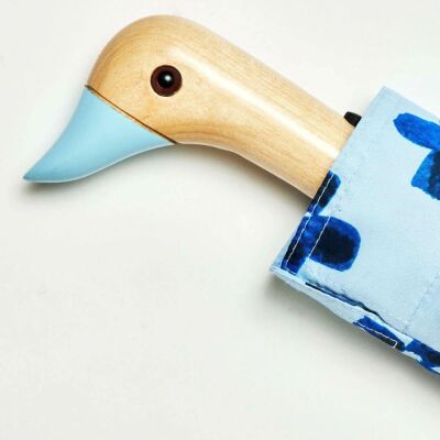 Original Duckhead Floral Rain Compact Duck Şemsiye Mavi - 6