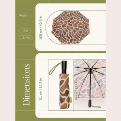 Original Duckhead The Daily Beige Ripples Otomatik Şemsiye - 6