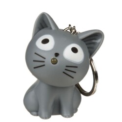 Out of the Blue Sesli ve Işıklı Kedi Anahtarlık - 1