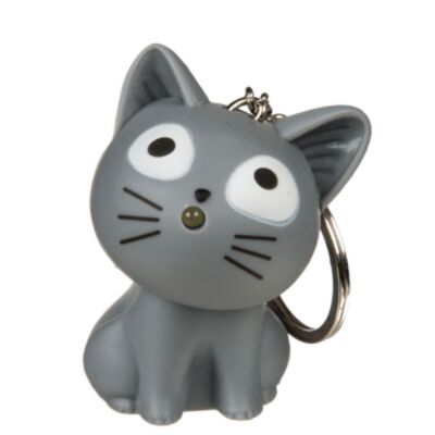 Out of the Blue Sesli ve Işıklı Kedi Anahtarlık - 1