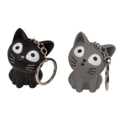 Out of the Blue Sesli ve Işıklı Kedi Anahtarlık - 4