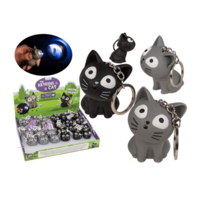 Out of the Blue Sesli ve Işıklı Kedi Anahtarlık - 5