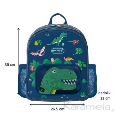 Packnjoy Çocuk Sırt Çantası Medium Dino Roar - 3