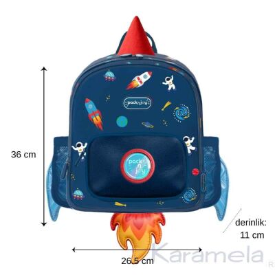 Packnjoy Çocuk Sırt Çantası Medium Star Explorer - 4