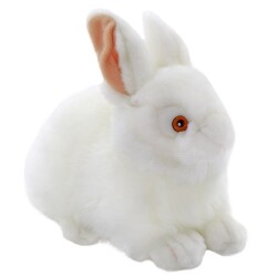 Peluş Beyaz Tavşan 23 cm - Animals Of The World