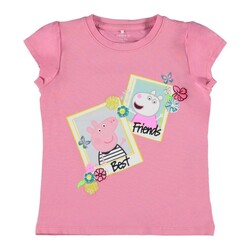 Peppa Pig Best Friends Kız Çocuk T-shirt - Thumbnail
