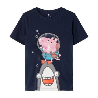 Peppa Pig Köpekbalıklı Erkek Çocuk T-shirt
