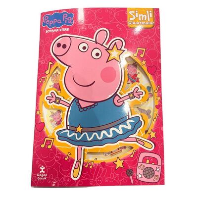 Peppa Pig Simli Boyama Kitabı