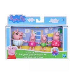 Peppa Pig ve Ailesi Dörtlü Figür Seti Peppa's Family Bed Time - Hasbro