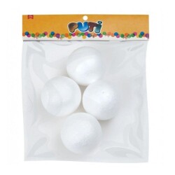 Puti Köpük Top 7 Cm 4 Lü - Puti