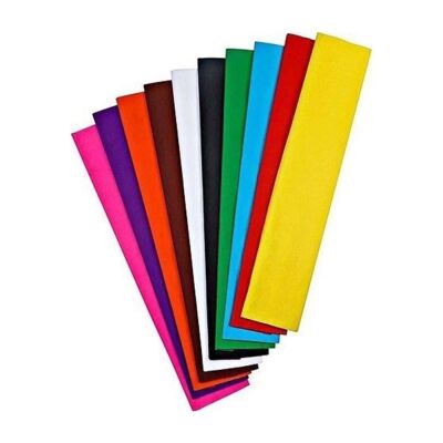 Puti Krapon Kağıdı 50 x 200 Cm 10lu Karışık Renkli - 1
