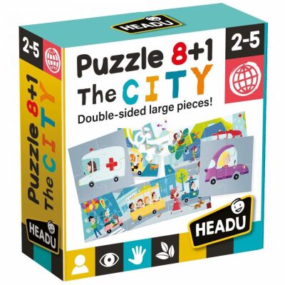 Puzzle 8+1 City (2-5 Yaş) - 1