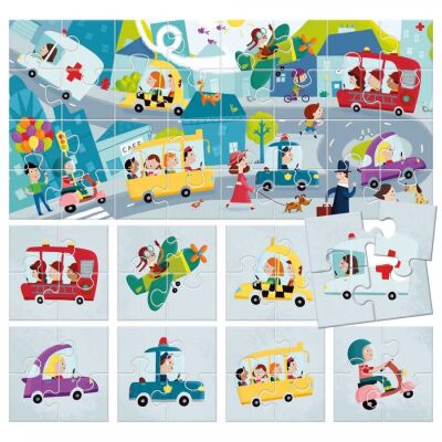 Puzzle 8+1 City (2-5 Yaş) - 2