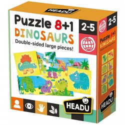 Puzzle 8+1 Dinosaurs (2-5 Yaş) - Thumbnail
