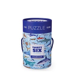 Puzzle Köpek Balıkları 100 Parça - Thumbnail