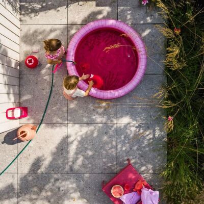 Quut Dippy Şişme Çocuk Yüzme Havuzu Çap 120 cm Cherry - 6