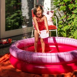 Quut Dippy Şişme Çocuk Yüzme Havuzu Çap 120 cm Cherry - 4