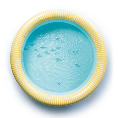 Quut Dippy Şişme Çocuk Yüzme Havuzu Çap 80 Banana Blue - 5