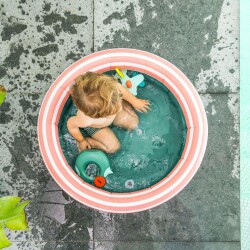 Quut Dippy Şişme Çocuk Yüzme Havuzu Çap 80 Garden Green - 3