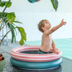 Quut Dippy Şişme Çocuk Yüzme Havuzu Çap 80 Garden Green - 6
