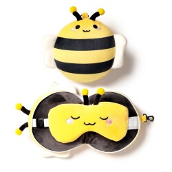 Relaxeazzz Seyahat Yastığı ve Göz Maskesi Adorabugs Bee - 2