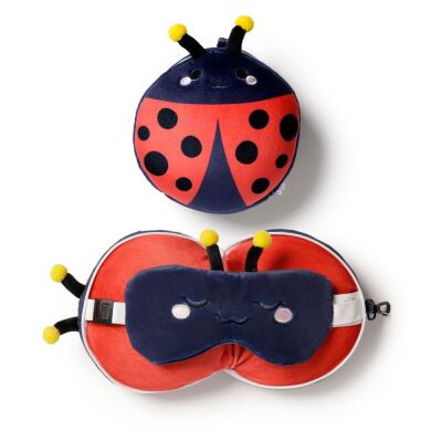 Relaxeazzz Seyahat Yastığı ve Göz Maskesi Adorabugs Ladybird - 2