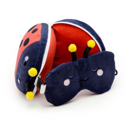Relaxeazzz Seyahat Yastığı ve Göz Maskesi Adorabugs Ladybird - 4