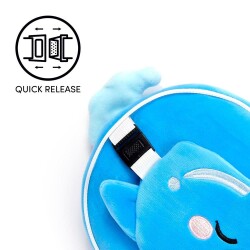 Relaxeazzz Seyahat Yastığı ve Göz Maskesi Adoramals Blu The Dolphin - 5