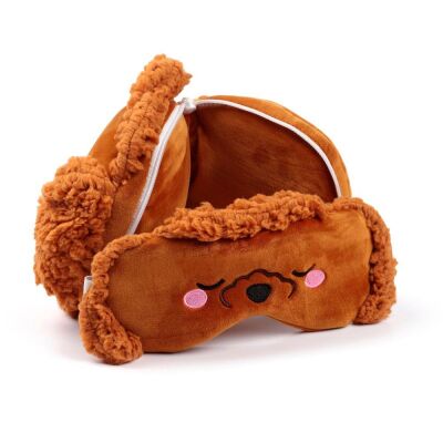 Relaxeazzz Seyahat Yastığı ve Göz Maskesi Adoramals Gigi The Toy Poodle - 4