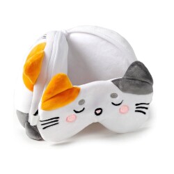 Relaxeazzz Seyahat Yastığı ve Göz Maskesi Adoramals Pets Lola The Cat - 4