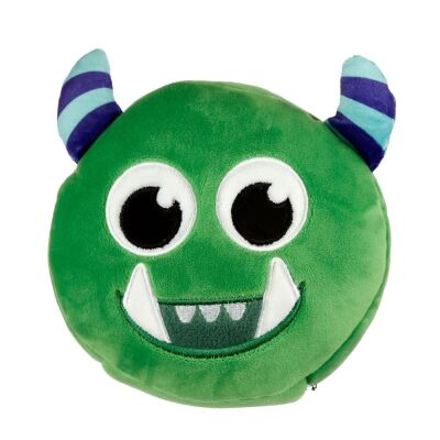 Relaxeazzz Seyahat Yastığı ve Göz Maskesi Green Monstarz Monster Plush - 1