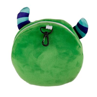 Relaxeazzz Seyahat Yastığı ve Göz Maskesi Green Monstarz Monster Plush - 6