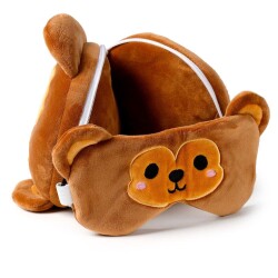 Relaxeazzz Seyahat Yastığı ve Göz Maskesi Monkey - 2