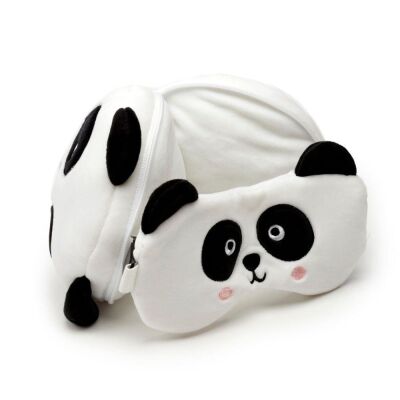 Relaxeazzz Seyahat Yastığı ve Göz Maskesi Panda - 5