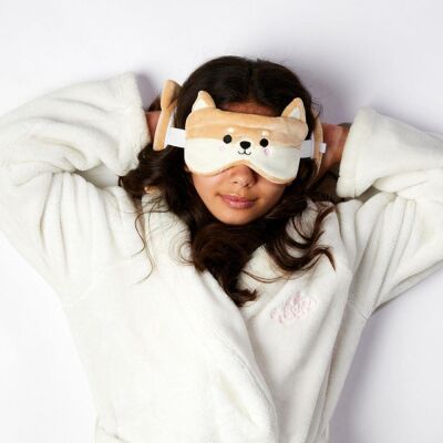 Relaxeazzz Seyahat Yastığı ve Göz Maskesi Shiba Inu Dog - 5