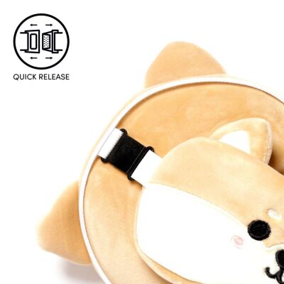 Relaxeazzz Seyahat Yastığı ve Göz Maskesi Shiba Inu Dog - 7
