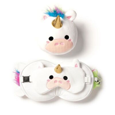 Relaxeazzz Seyahat Yastığı ve Göz Maskesi Unicorn - 1